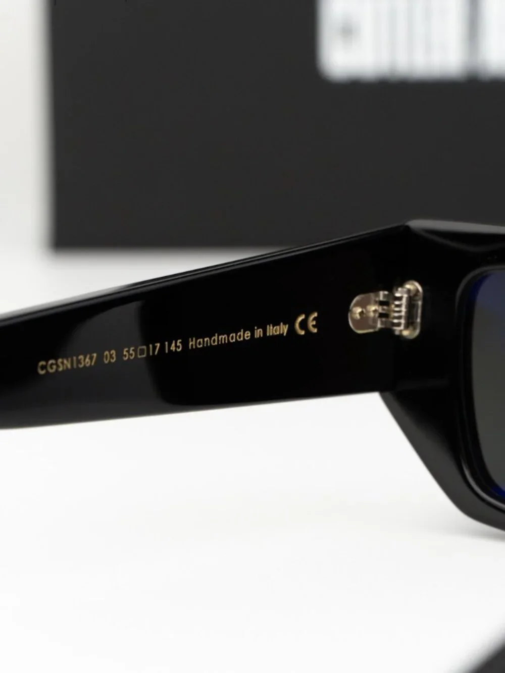 Cutler and Gross Men Sunglasses Black Red Rectangle CGSN1367 003 NEW AUTHENTIC